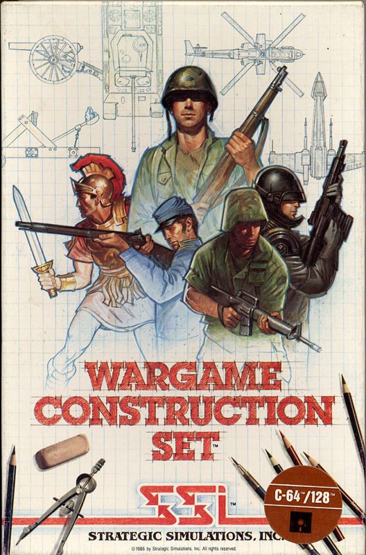 Wargame Construction Set box art for Commodore 64